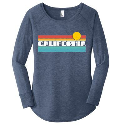 Retro California Stripe Logo Women's Perfect Tri Tunic Long Sleeve Shirt