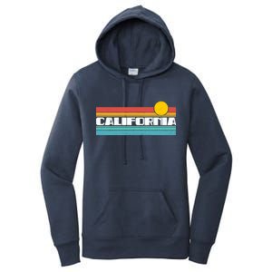 Retro California Stripe Logo Women's Pullover Hoodie