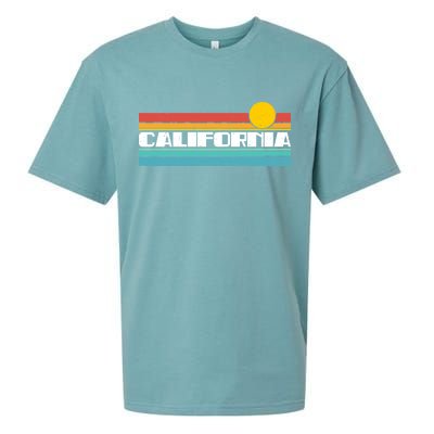 Retro California Stripe Logo Sueded Cloud Jersey T-Shirt