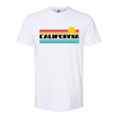 Retro California Stripe Logo Softstyle CVC T-Shirt