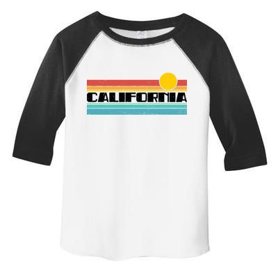 Retro California Stripe Logo Toddler Fine Jersey T-Shirt