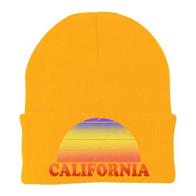 Retro California Sun Knit Cap Winter Beanie