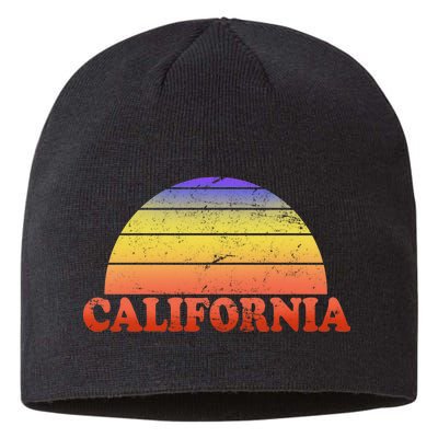 Retro California Sun Sustainable Beanie