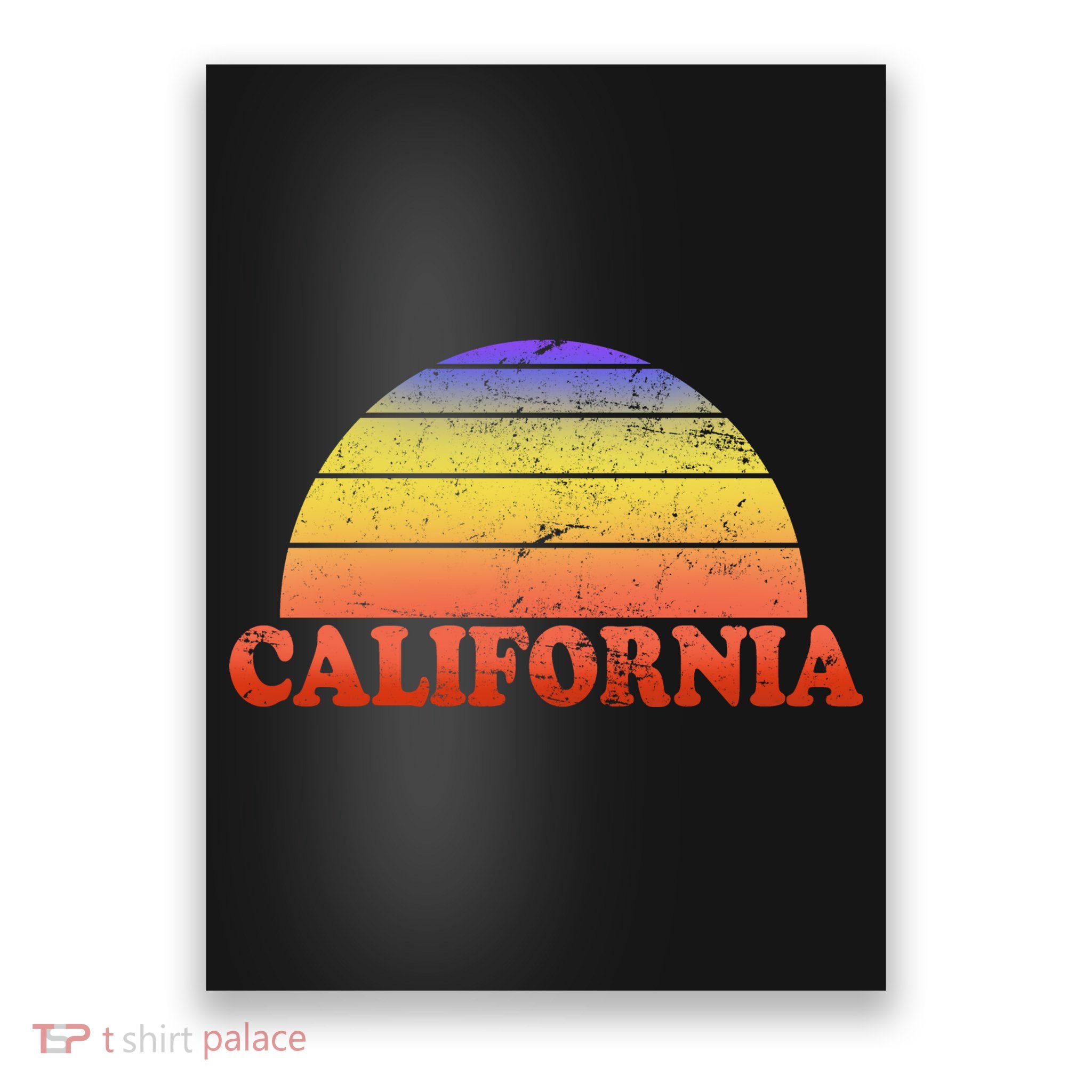 Retro California Sun Poster