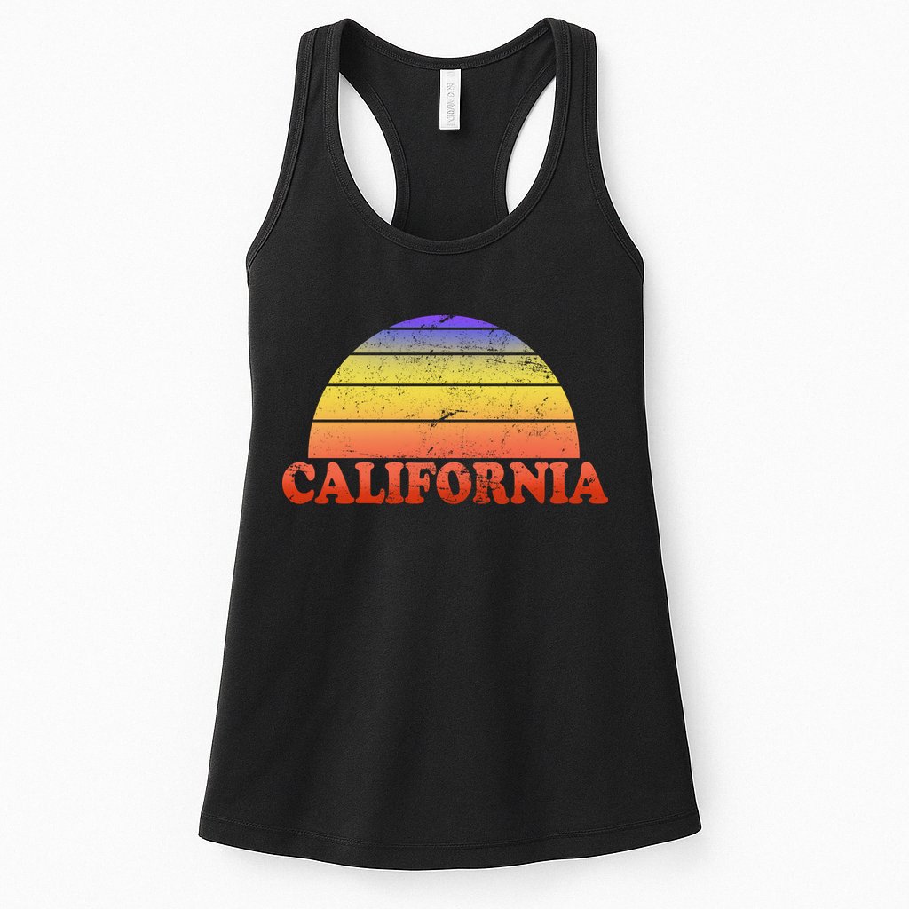 Retro California Sun Womens Tank Top