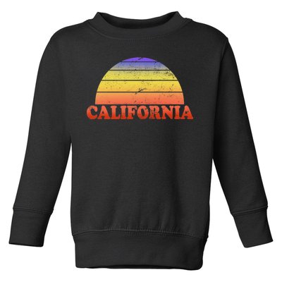 Retro California Sun Toddler Sweatshirt