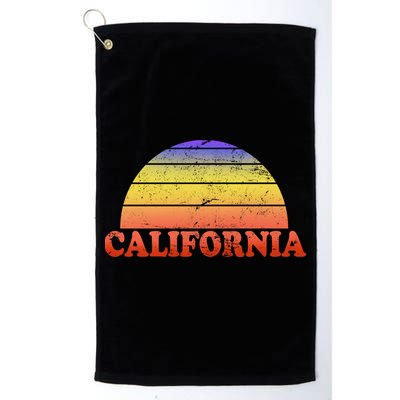 Retro California Sun Golf Towel
