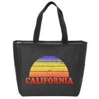 Retro California Sun Zip Tote Bag
