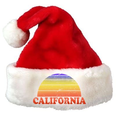 Retro California Sun Premium Christmas Santa Hat