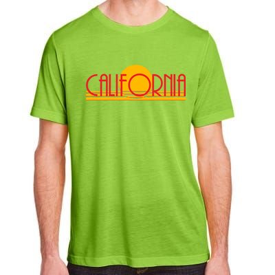 Retro California Sun Sunset Logo Adult ChromaSoft Performance T-Shirt