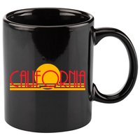 Retro California Sun Sunset Logo 11oz C Handle Ceramic Mug