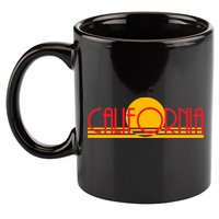 Retro California Sun Sunset Logo 11oz C Handle Ceramic Mug
