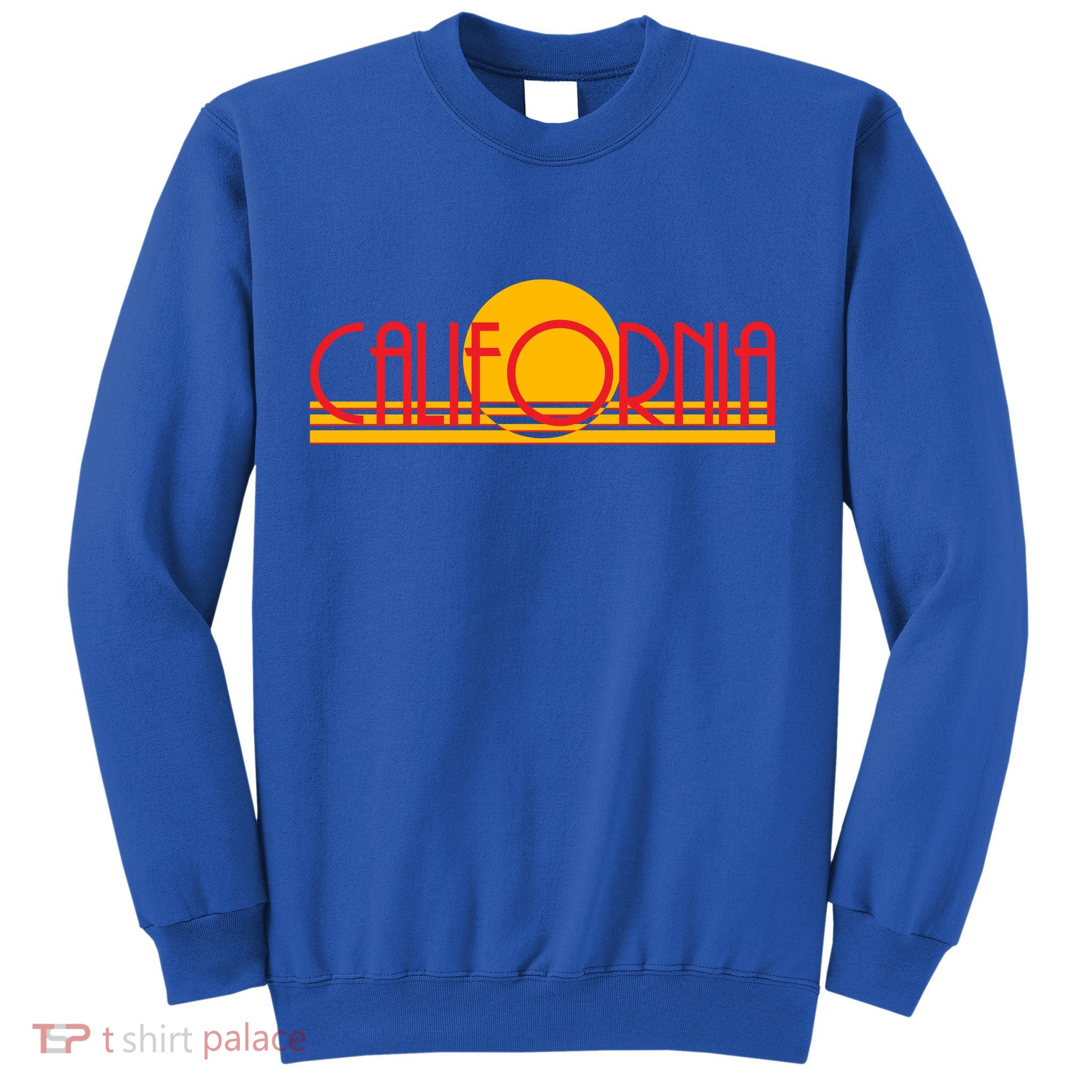 Retro California Sun Sunset Logo Sweatshirt