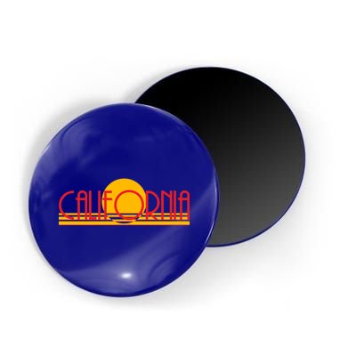 Retro California Sun Sunset Logo Magnet