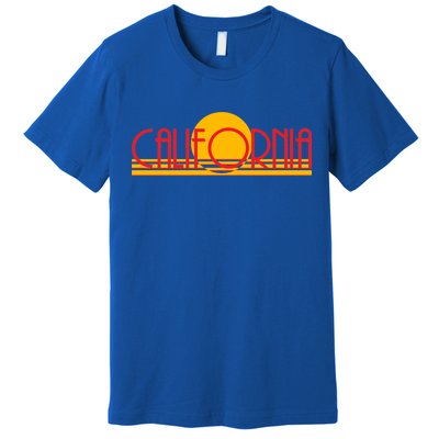 Retro California Sun Sunset Logo Premium T-Shirt