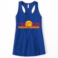 Retro California Sun Sunset Logo Womens Tank Top