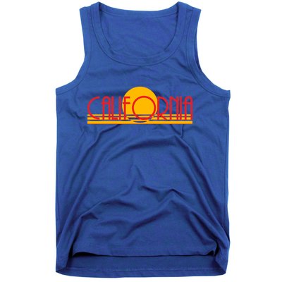 Retro California Sun Sunset Logo Tank Top