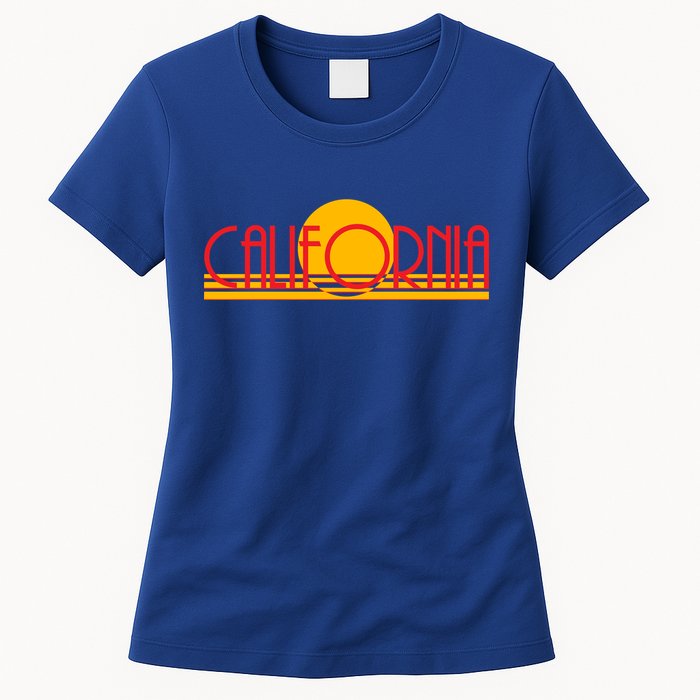 Retro California Sun Sunset Logo Women's T-Shirt