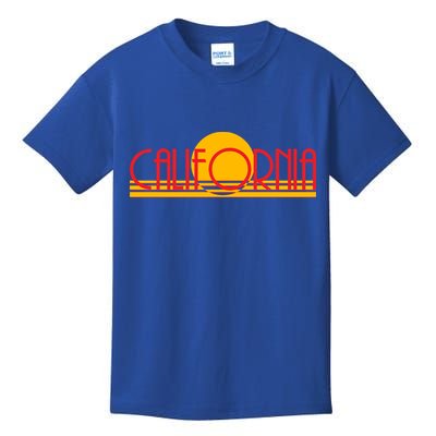 Retro California Sun Sunset Logo Kids T-Shirt