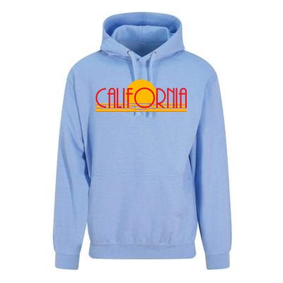 Retro California Sun Sunset Logo Unisex Surf Hoodie