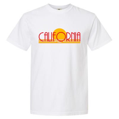 Retro California Sun Sunset Logo Garment-Dyed Heavyweight T-Shirt