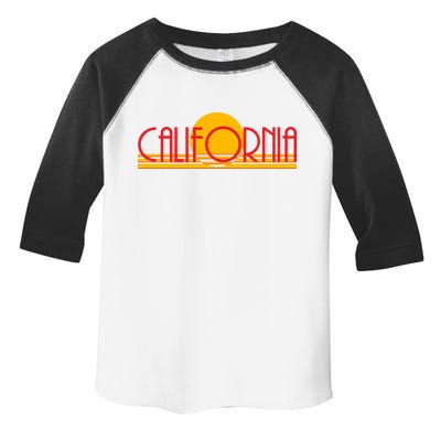 Retro California Sun Sunset Logo Toddler Fine Jersey T-Shirt