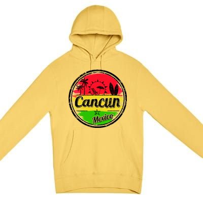 Retro Cancun Logo Premium Pullover Hoodie