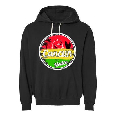 Retro Cancun Logo Garment-Dyed Fleece Hoodie