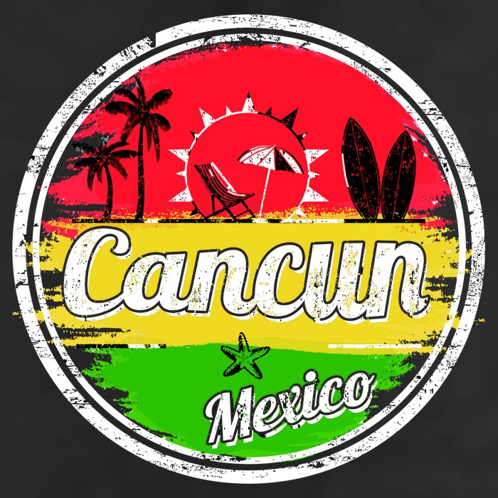 Retro Cancun Logo Adult Drive Performance Visor