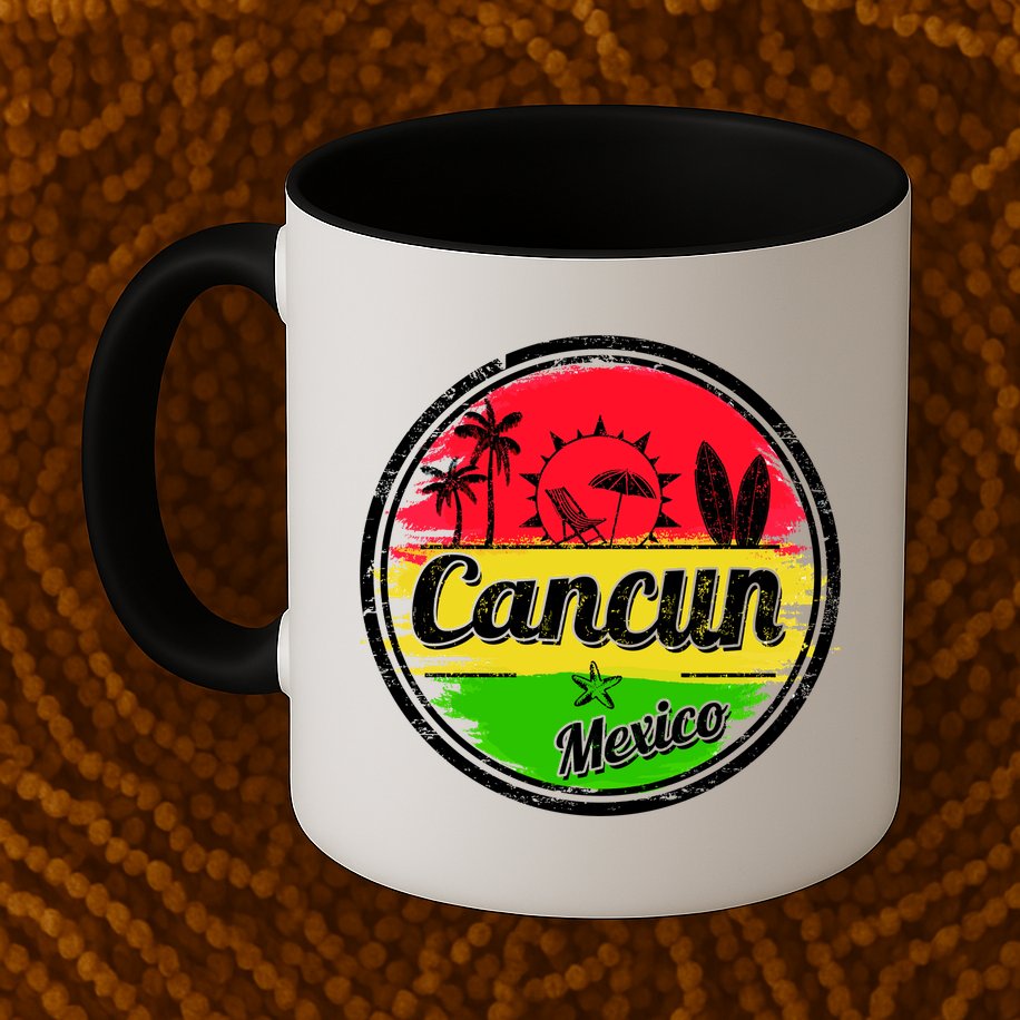 Retro Cancun Logo Mug