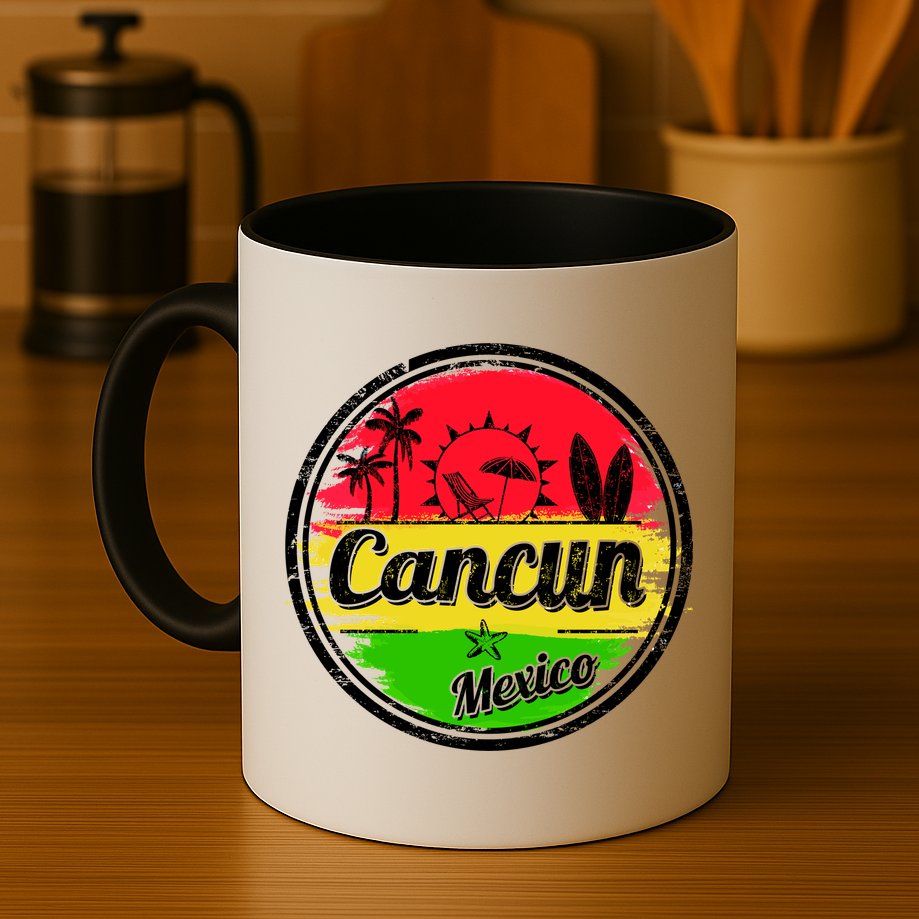 Retro Cancun Logo Mug