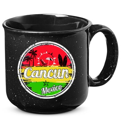 Retro Cancun Logo 15oz Campfire Ceramic Mug