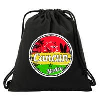 Retro Cancun Logo Drawstring Bag