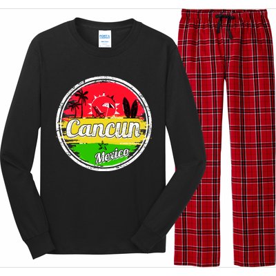 Retro Cancun Logo Long Sleeve Pajama Set