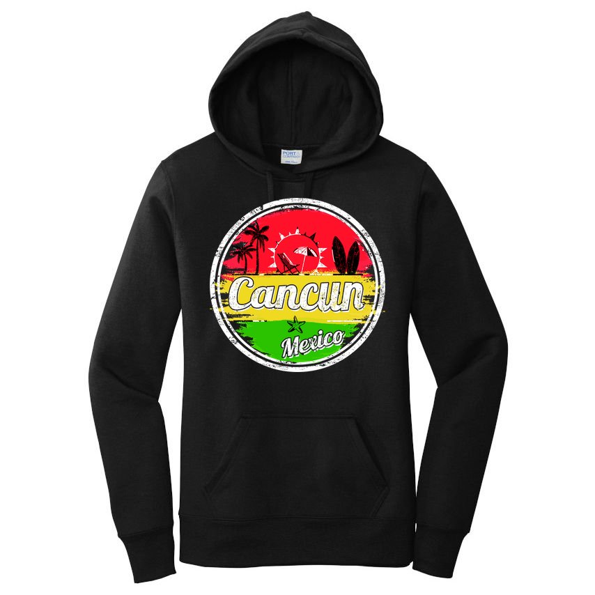 Retro Cancun Logo Women's Pullover Hoodie
