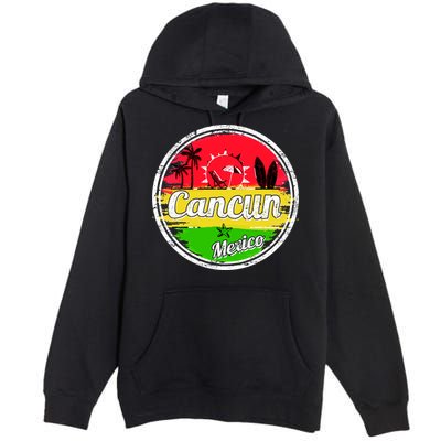 Retro Cancun Logo Premium Pullover Hoodie