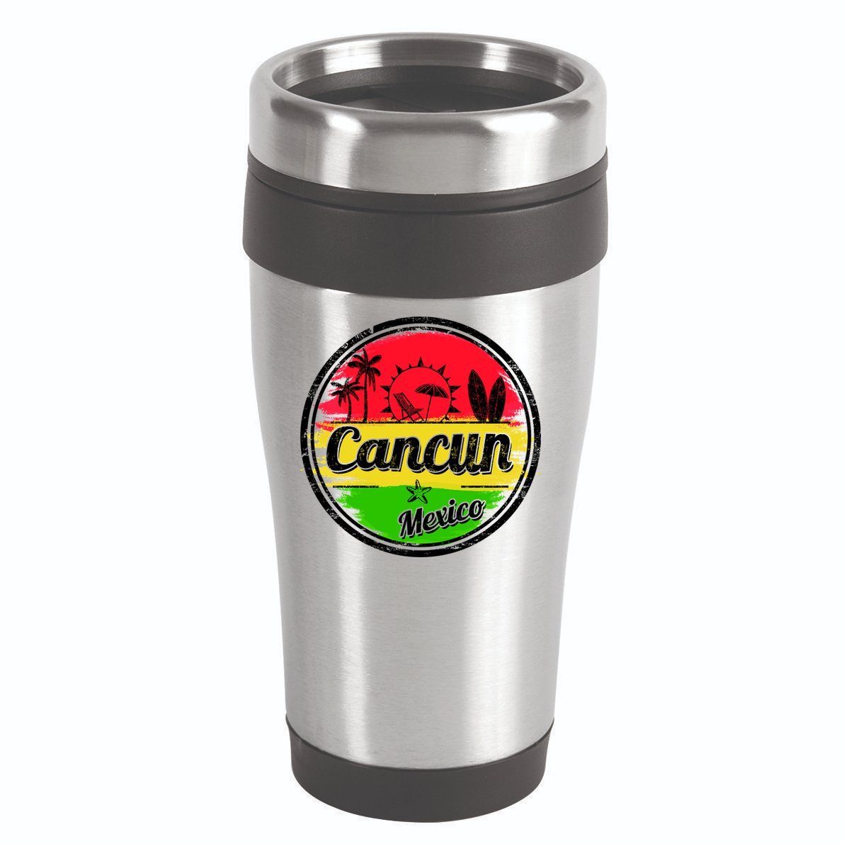 Retro Cancun Logo 16oz Travel Tumbler