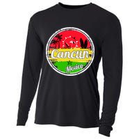 Retro Cancun Logo Cooling Performance Long Sleeve Crew