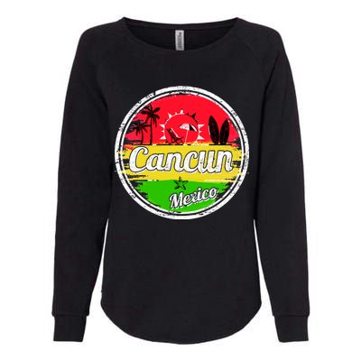 Retro Cancun Logo Womens California Wash Sweatshirt