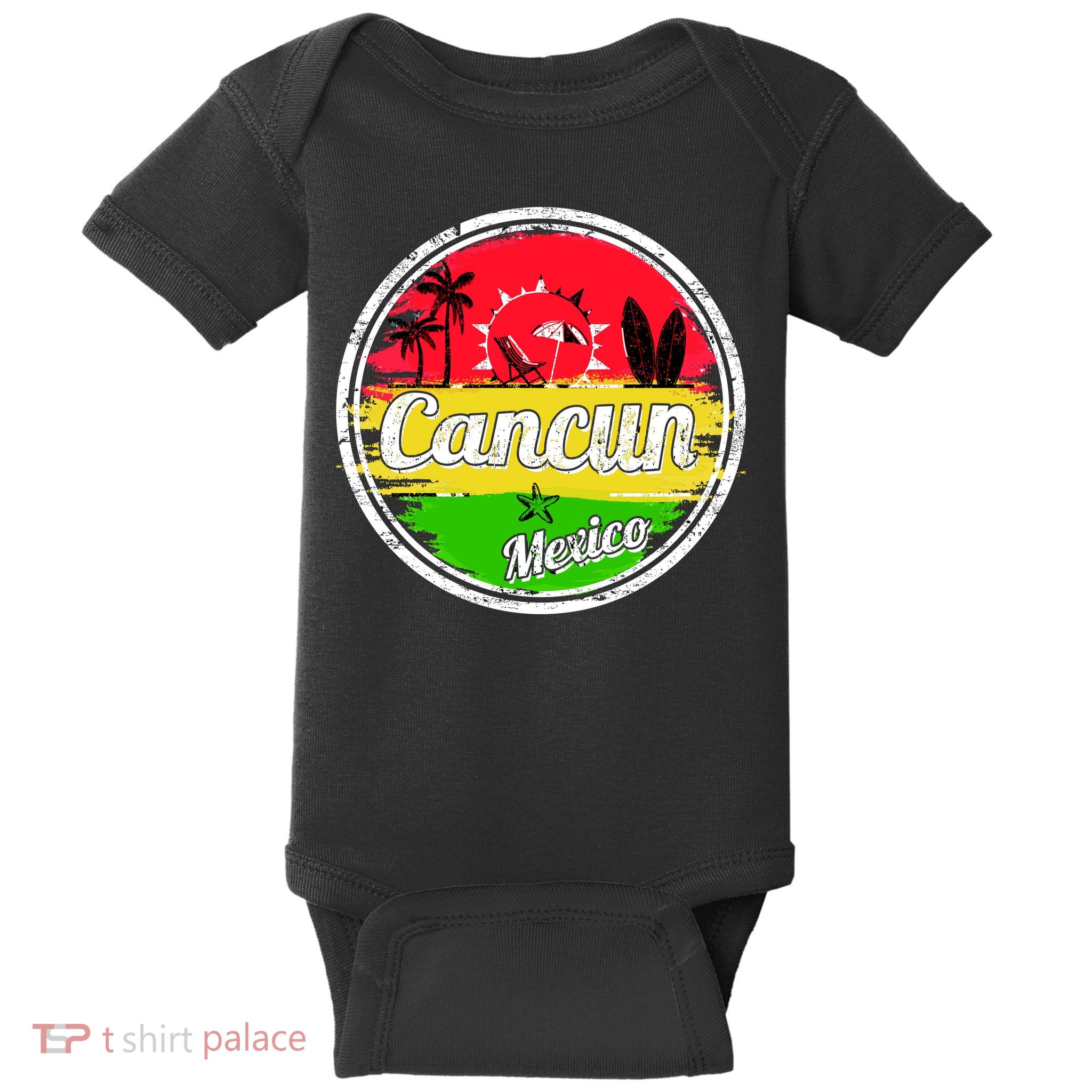 Retro Cancun Logo Baby Bodysuit