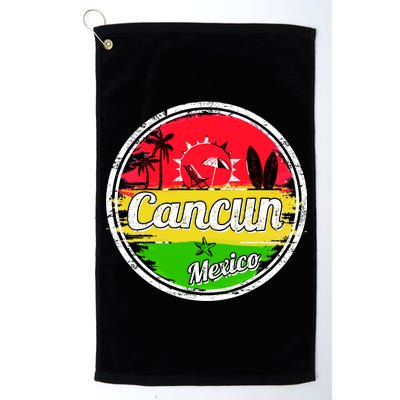 Retro Cancun Logo Platinum Collection Golf Towel