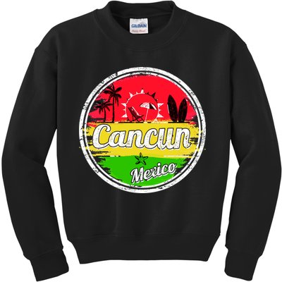 Retro Cancun Logo Kids Sweatshirt