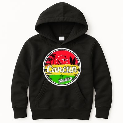 Retro Cancun Logo Kids Hoodie