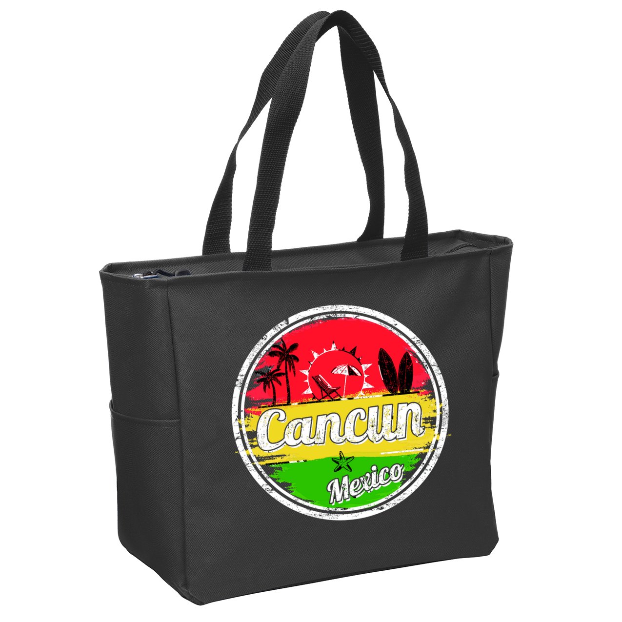 Retro Cancun Logo Zip Tote Bag