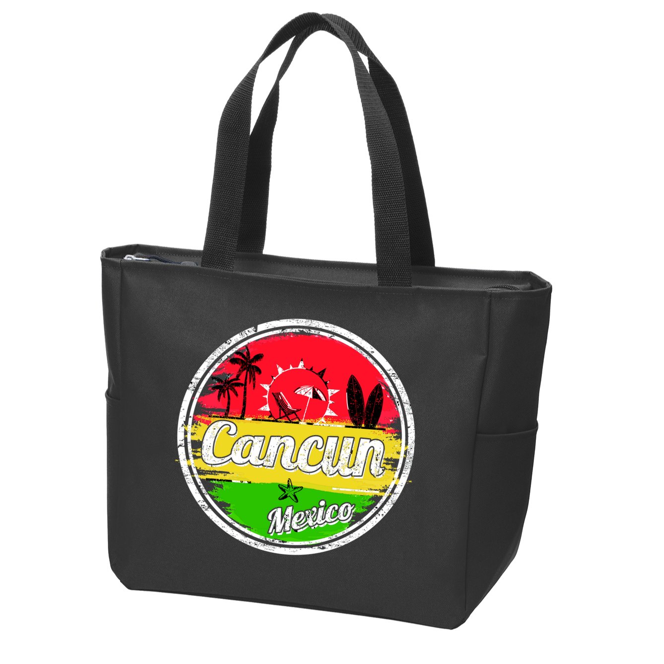 Retro Cancun Logo Zip Tote Bag