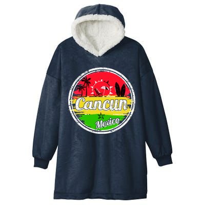 Retro Cancun Logo Hooded Wearable Blanket