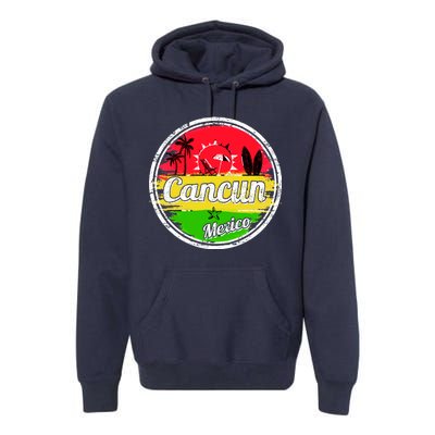 Retro Cancun Logo Premium Hoodie