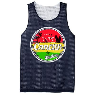 Retro Cancun Logo Mesh Reversible Basketball Jersey Tank