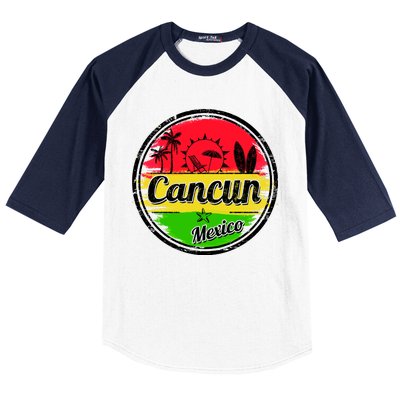 Retro Cancun Logo Baseball Sleeve Shirt