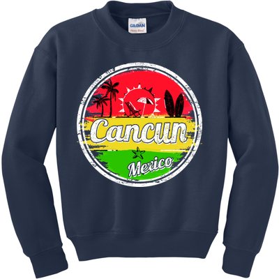 Retro Cancun Logo Kids Sweatshirt